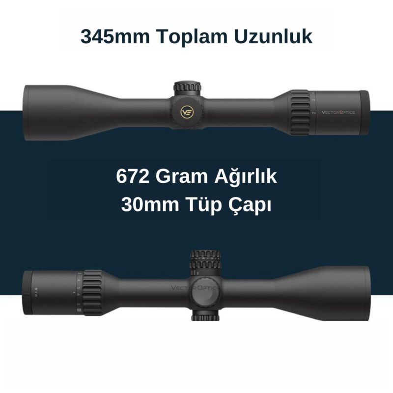 Vector Optics Continental x8 2-16×50 ED SFP Tüfek Dürbünü - Görsel 5