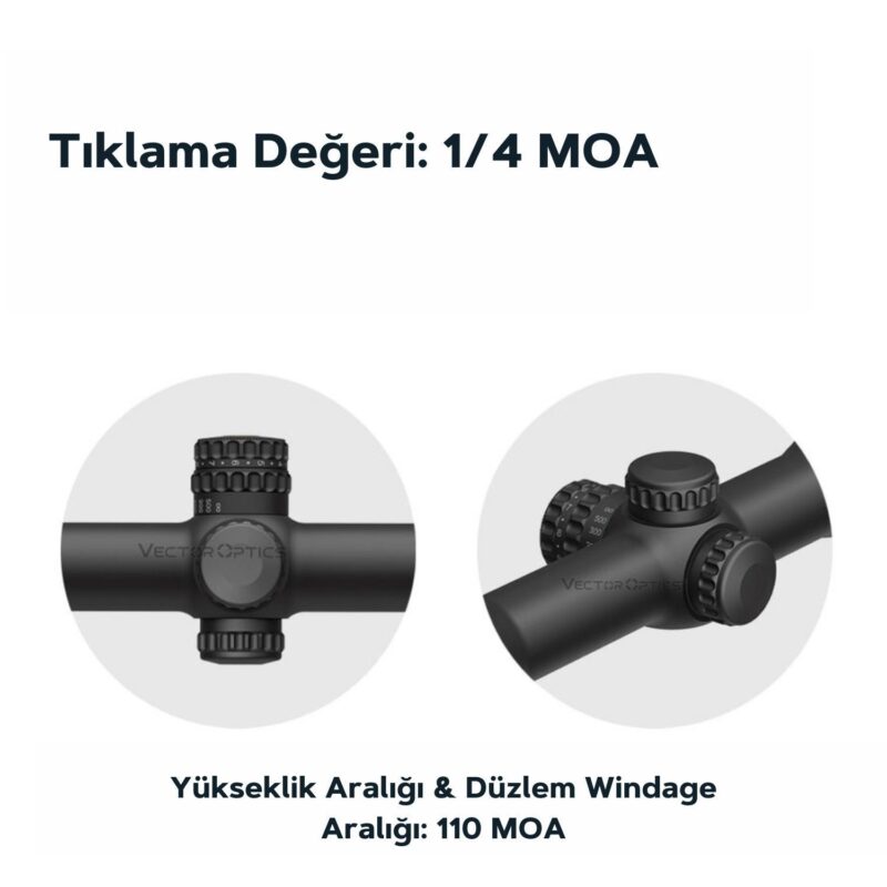 Vector Optics Continental x8 2-16×50 ED SFP Tüfek Dürbünü - Görsel 6