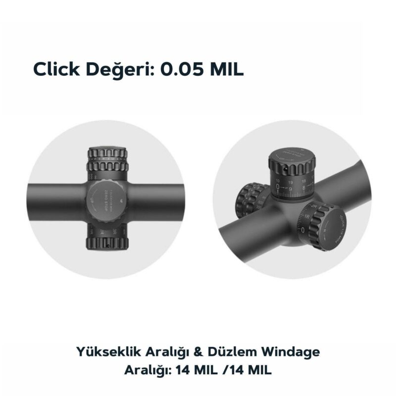 Vector Optics Continental x8 6-48×56ED SFP MIL Tactical Tüfek Dürbünü - Görsel 5