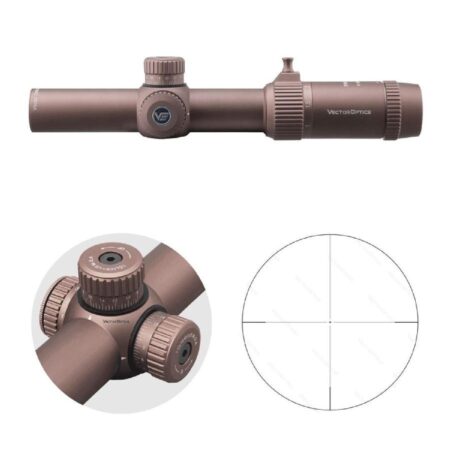 Vector Optics Forester 1-5X24 Gen II FDE Tan Tüfek Dürbünü