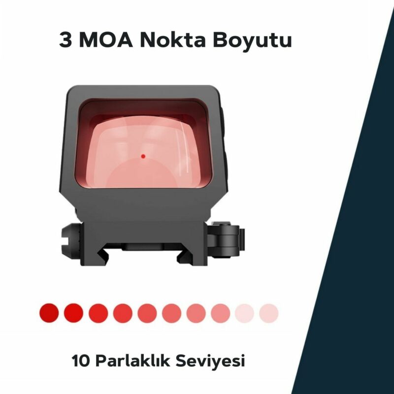 Vector Optics Frenzy Plus 1x22x32 SMR Solar Multi-Reticle Red Dot Nişangah - Görsel 3