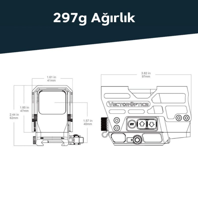Vector Optics Frenzy Plus 1x31x26 Red Dot Nişangah - Görsel 3