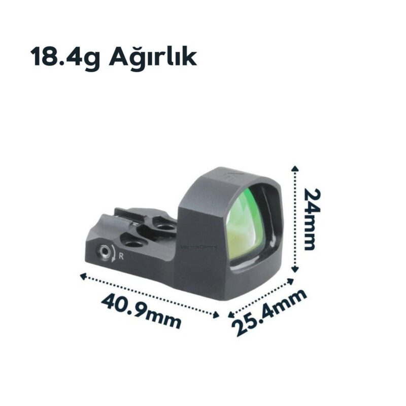 Vector Optics Frenzy-S 1x17x24 5MOA Green Dot Nişangah - Görsel 3