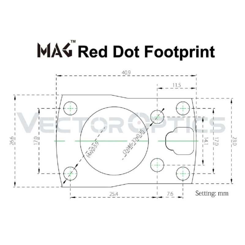 Vector Optics Frenzy-S 1x17x24 AUT Gold Plated Reflex Red Dot Nişangah - Görsel 7