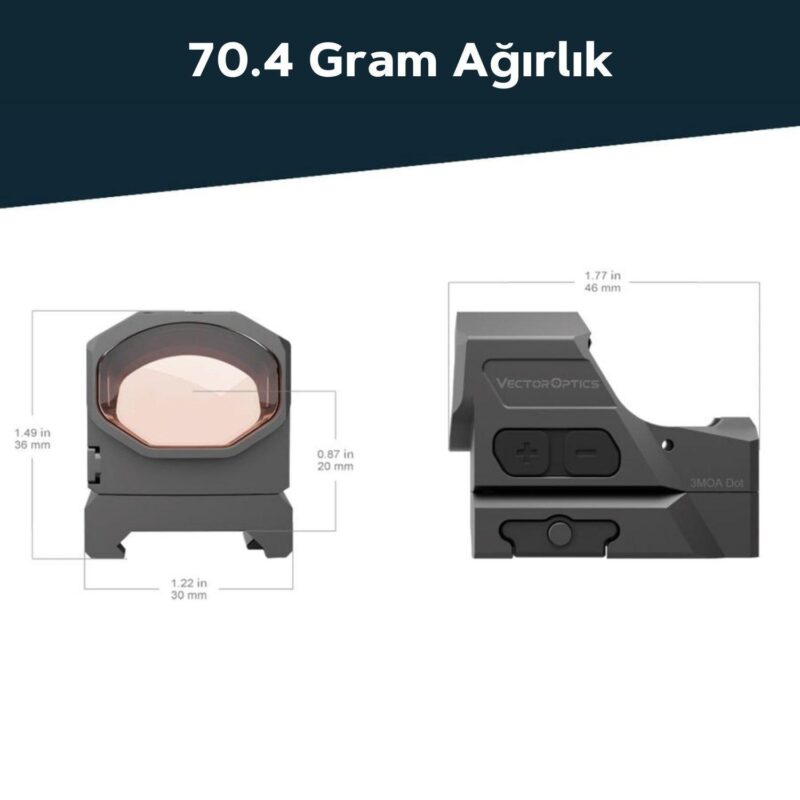 Vector Optics Frenzy-X Gen II 1x19x28 Red Dot Nişangah - Görsel 2