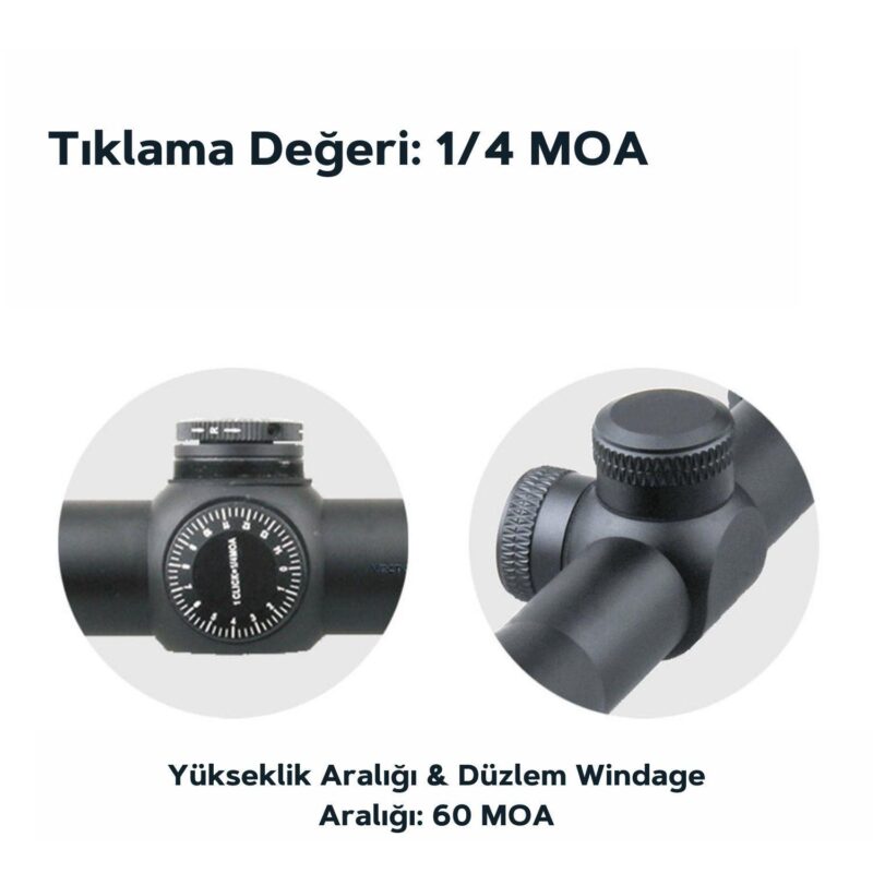 Vector Optics Matiz 2-7x32 MOA 1" SFP Tüfek Dürbünü - Görsel 2