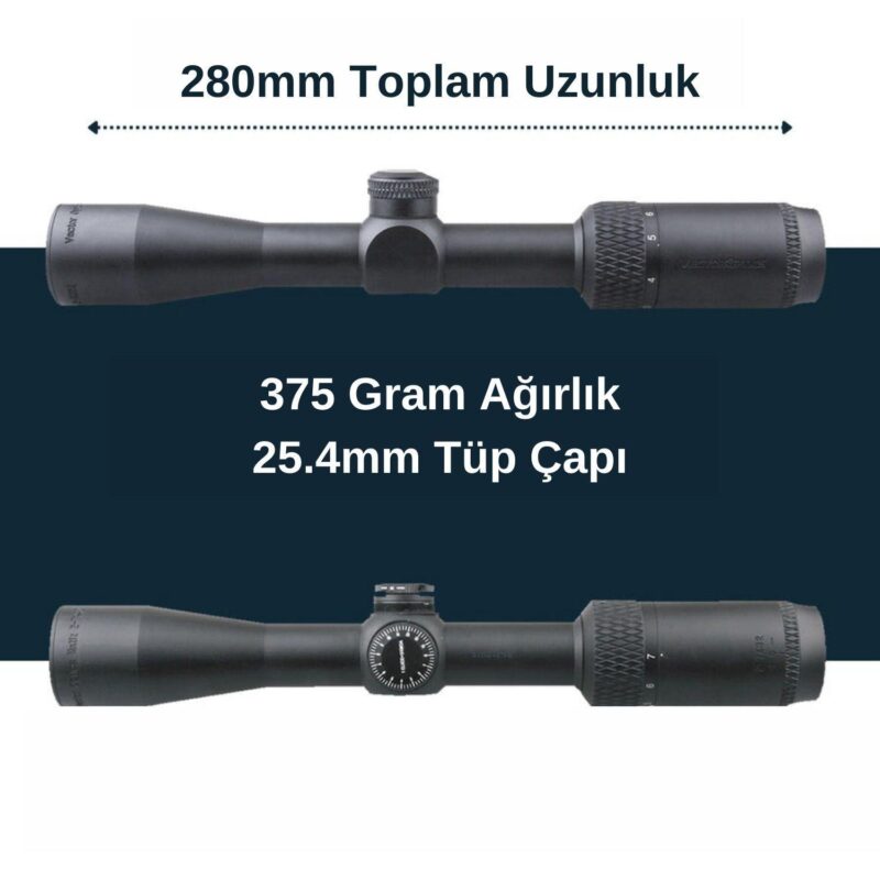 Vector Optics Matiz 2-7x32 MOA 1" SFP Tüfek Dürbünü - Görsel 5