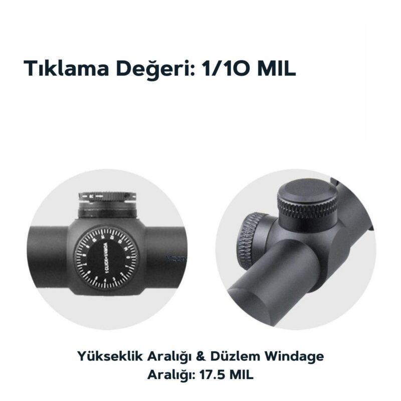 Vector Optics Matiz 3-9x40 MIL 1" SFP Tüfek Dürbünü - Görsel 2