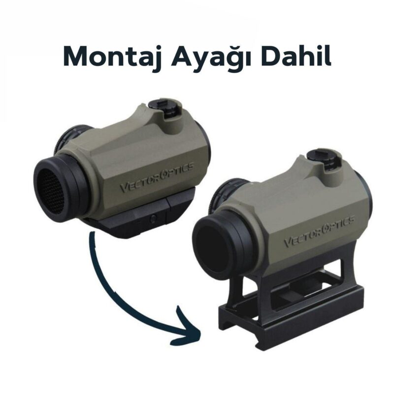 Vector Optics Maverick 1x22 S-SOP Red Dot Nişangah - Görsel 4