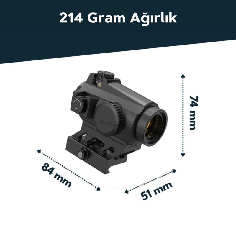 Vector Optics Maverick II Plus 1x22 DBR Red Dot Nişangah - Görsel 3