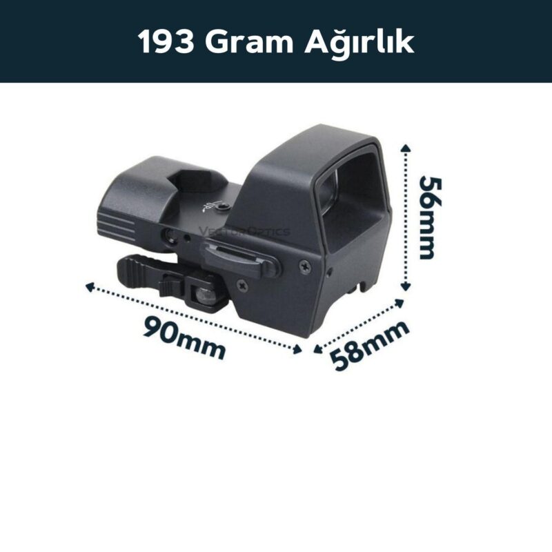 Vector Optics Omega 23x33 Multi-Reticle Reflex Red Dot Nişangah - Görsel 3