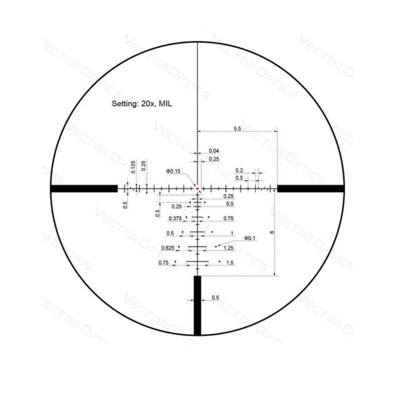 Vector Optics Paragon 4-20x50 1" SFP Tactical Tüfek Dürbünü - Görsel 2