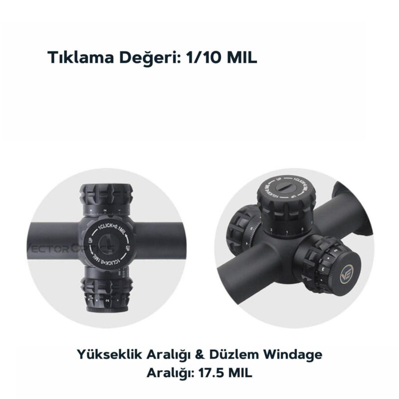 Vector Optics Paragon 4-20x50 1" SFP Tactical Tüfek Dürbünü - Görsel 5