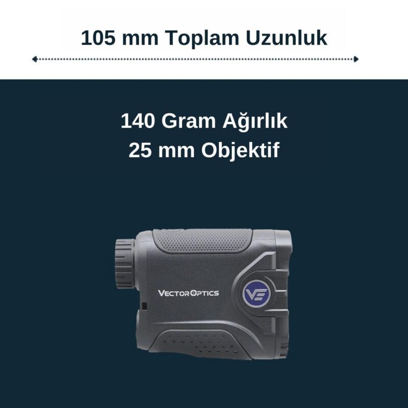 Vector Optics Paragon 6x21 Dijital Balistik Lazer Mesafe Ölçer 2000 Yard - Görsel 4