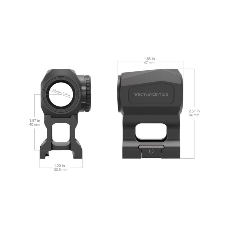 Vector Optics Scrapper 1x2 Micro Ultra Kompakt Red Dot Nişangah - Görsel 5