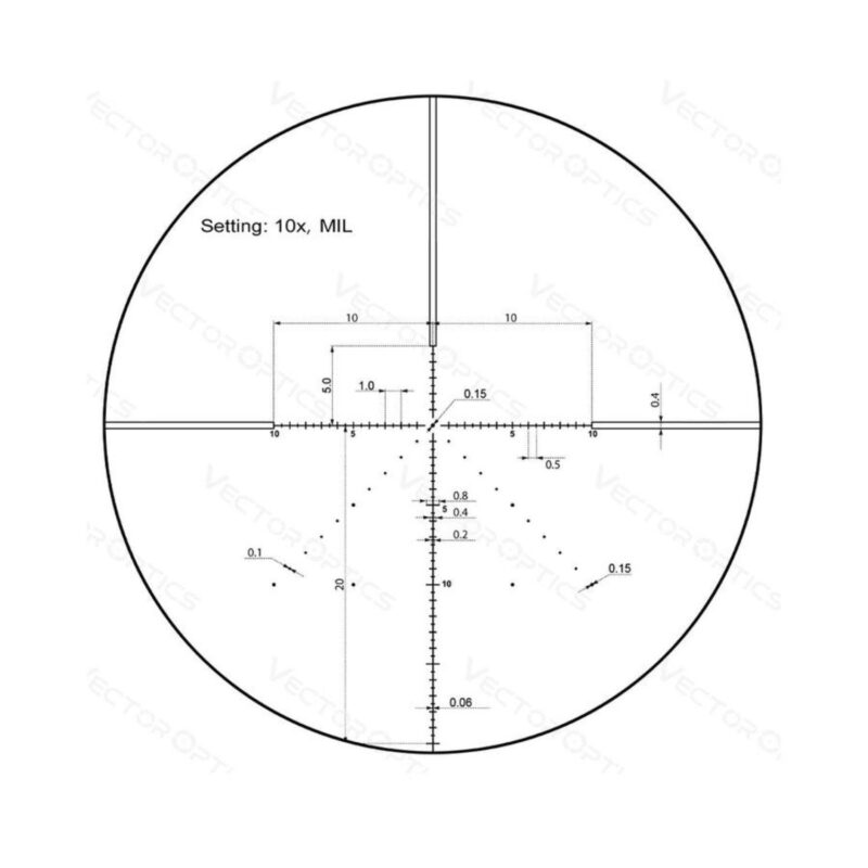 Vector Optics Veyron 10x44 SFP Tüfek Dürbünü - Görsel 2