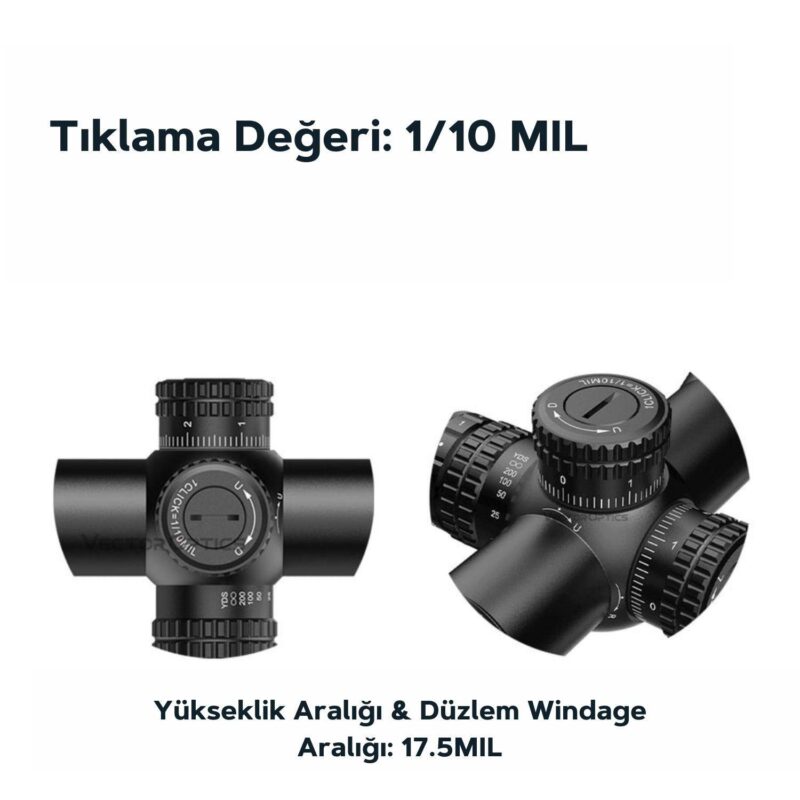 Vector Optics Veyron 10x44 SFP Tüfek Dürbünü - Görsel 3