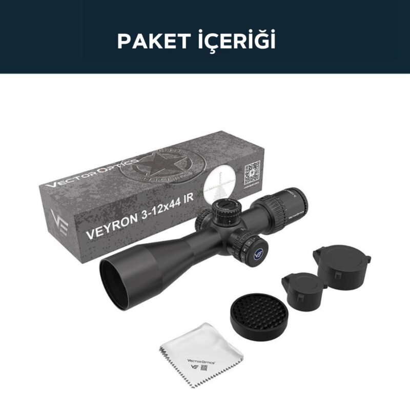 Vector Optics Veyron 10x44 SFP Tüfek Dürbünü - Görsel 4