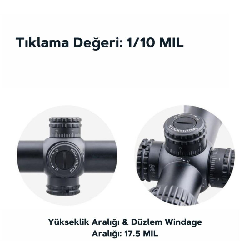 Vector Optics Veyron 4-16x44 FFP Tüfek Dürbünü - Görsel 3