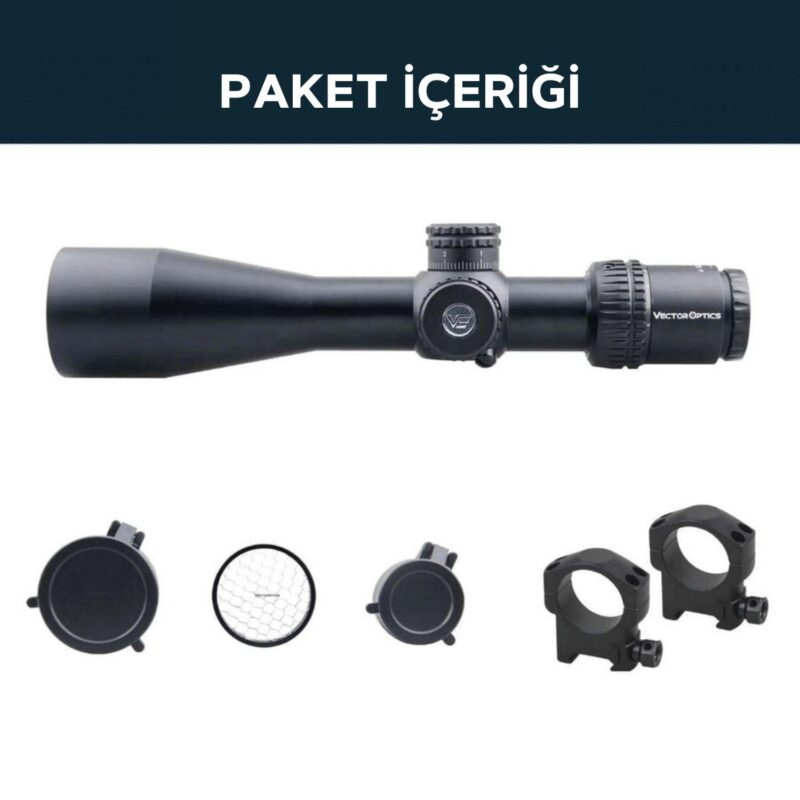 Vector Optics Veyron 4-16x44 FFP Tüfek Dürbünü - Görsel 6