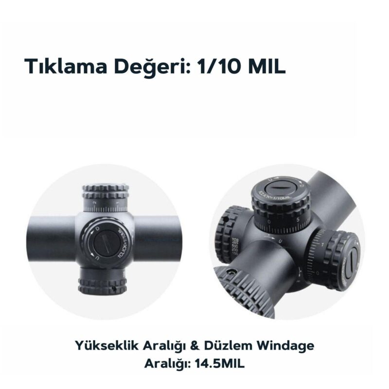 Vector Optics Veyron 6-24x44 FFP Tüfek Dürbünü - Görsel 3