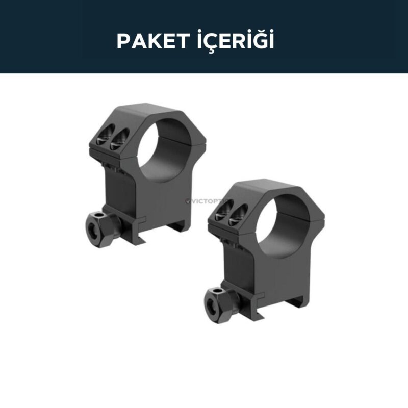 Victoptics 30mm Yüksek Profil Montaj Halkaları - Görsel 7