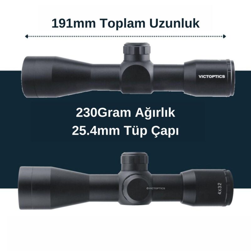 Victoptics B1 4x32C Kısa Tüfek Dürbünü - Görsel 4