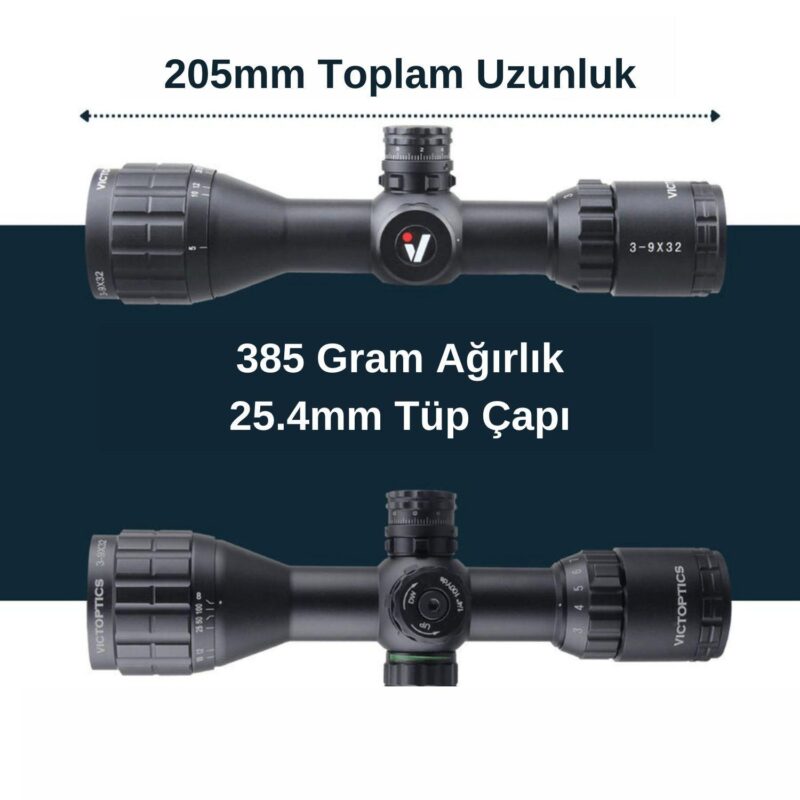 Victoptics C3 3-9x32 SFP Kısa Tüfek Dürbünü - Görsel 3