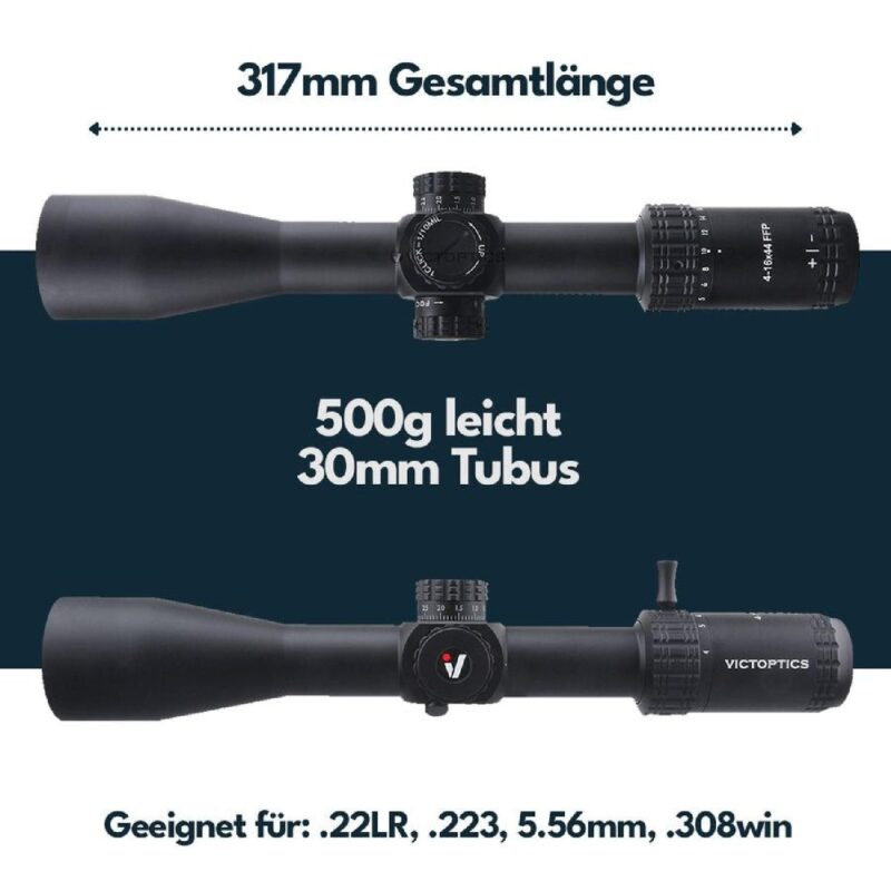 Victoptics S4 4-16X44 FFP Parallax Tekerli Tüfek Dürbünü - Görsel 5