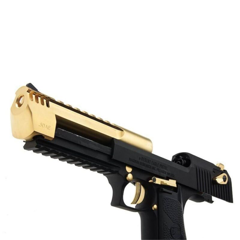 WE AW Desert Eagle L6 Gold Siyah GBB Airsoft Tabanca - Görsel 3