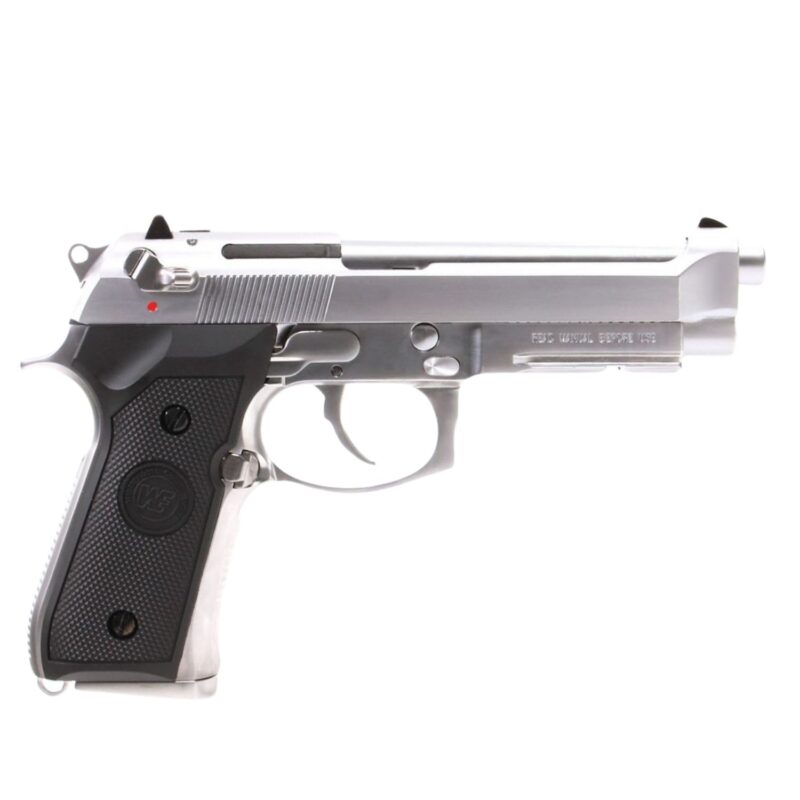 WE Beretta M9A1 Rail Silver Full Auto GBB Airsoft Tabanca - Görsel 2