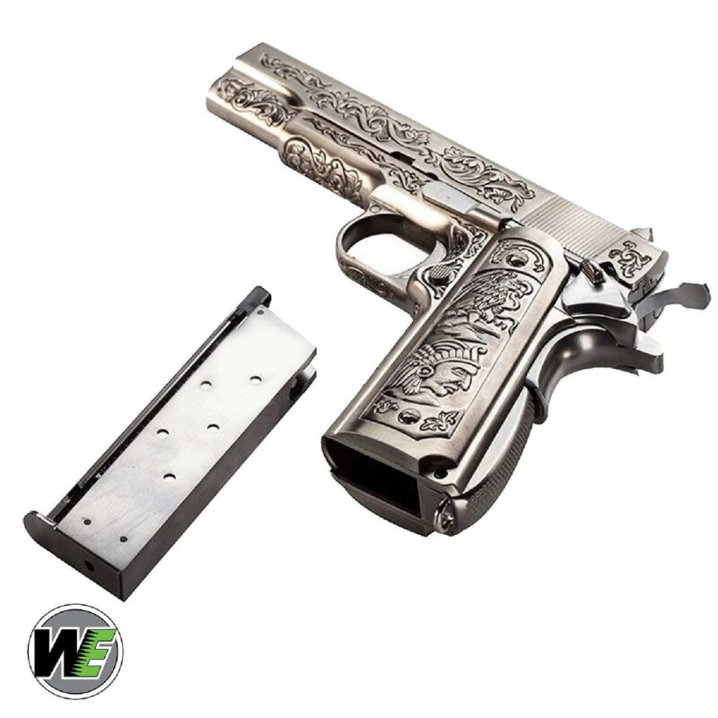 WE Colt 1911 Etched Gravür İşlemeli GBB Airsoft Tabanca - Görsel 2