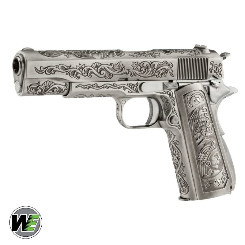 WE Colt 1911 Etched Gravür İşlemeli GBB Airsoft Tabanca - Görsel 4