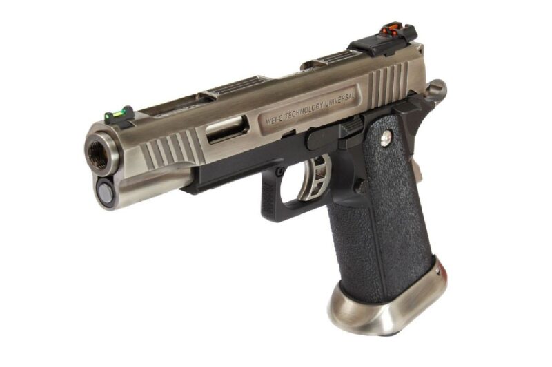 WE Force T-Rex Hi-Capa 5.1" Full Metal Silver GBB Airsoft Tabanca - Görsel 3