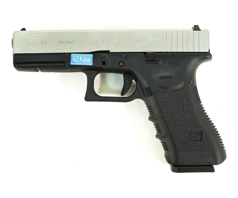 WE Glock G17 Gen3 Silver GBB Airsoft Tabanca - Görsel 2