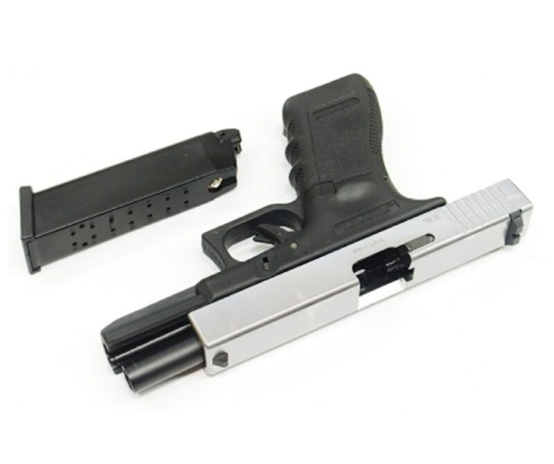 WE Glock G17 Gen3 Silver GBB Airsoft Tabanca - Görsel 5