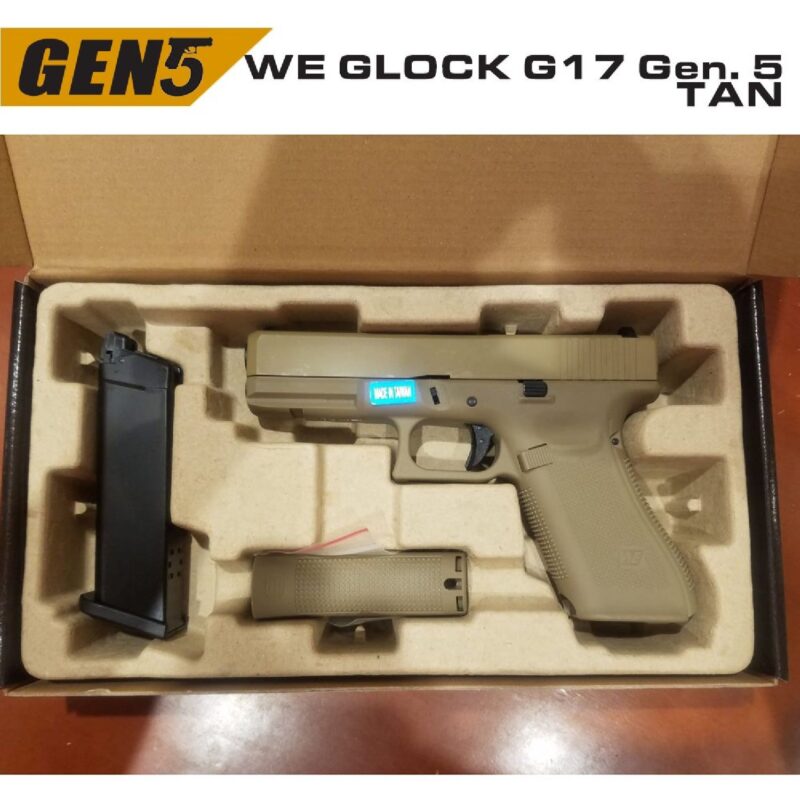 WE Glock G17 Gen5 Tan GBB Airsoft Tabanca - Görsel 6