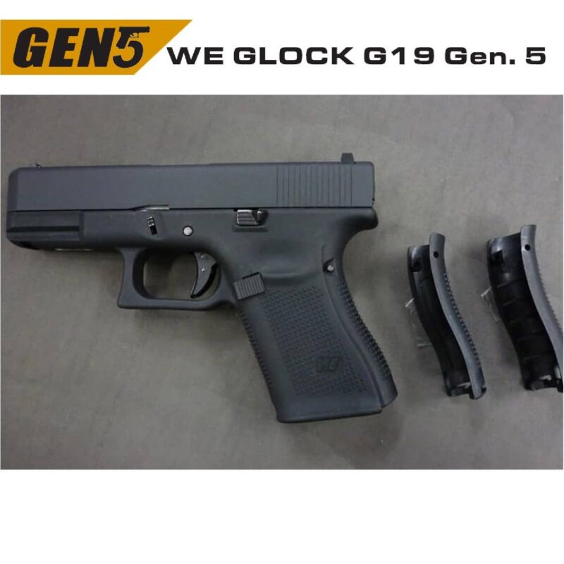WE Glock G19 Gen5 Siyah GBB Airsoft Tabanca - Görsel 2