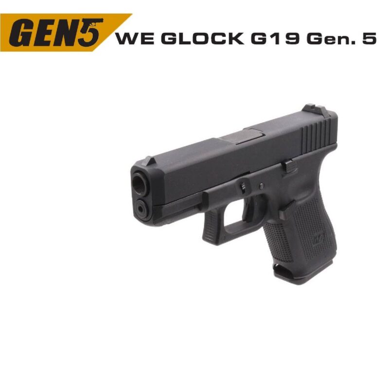 WE Glock G19 Gen5 Siyah GBB Airsoft Tabanca - Görsel 3