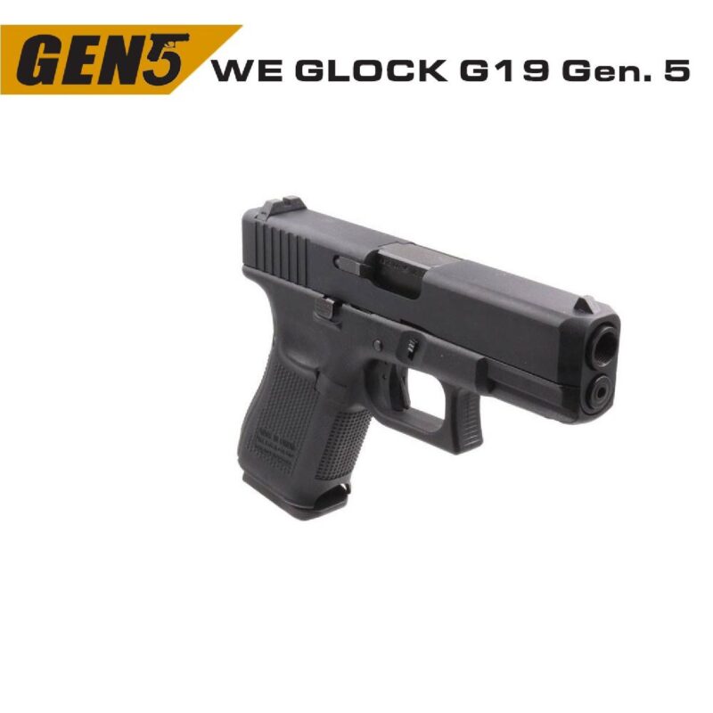 WE Glock G19 Gen5 Siyah GBB Airsoft Tabanca - Görsel 4