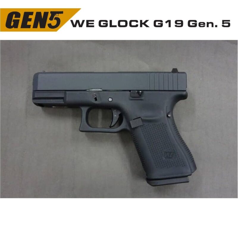 WE Glock G19 Gen5 Siyah GBB Airsoft Tabanca - Görsel 5