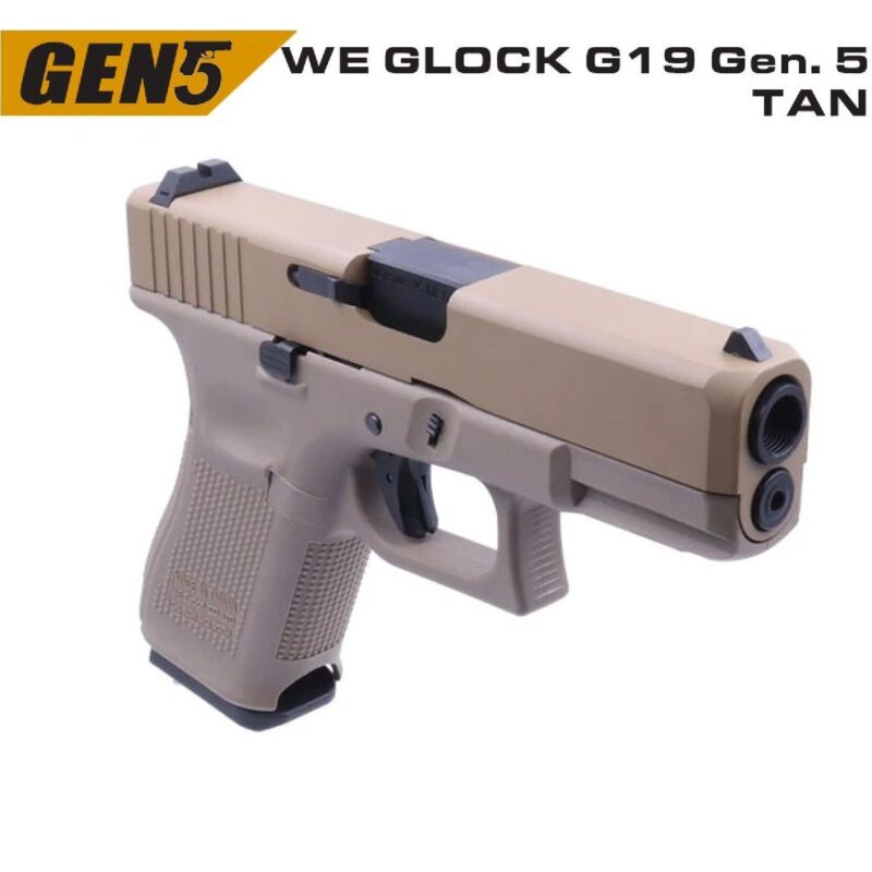 WE Glock G19 Gen5 Tan GBB Airsoft Tabanca - Görsel 2