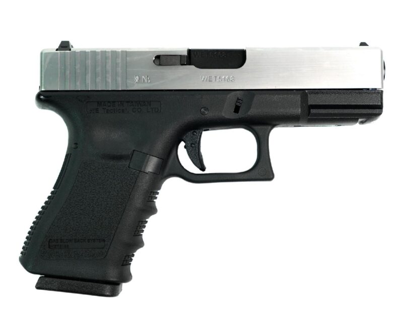 WE Glock G19 Silver GBB Airsoft Tabanca