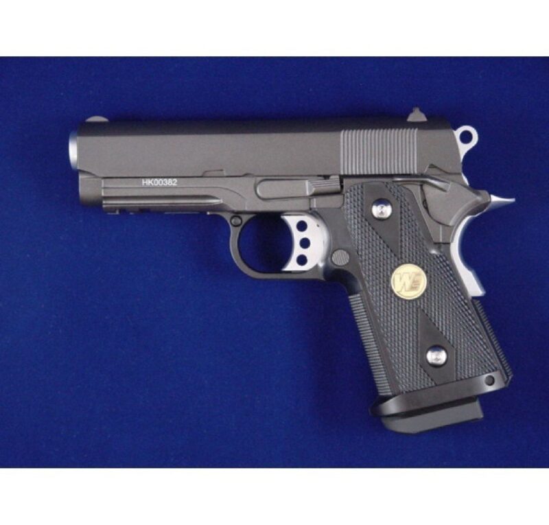 WE Hi-Capa .45 A Full Metal Siyah GBB Airsoft Tabanca - Görsel 2
