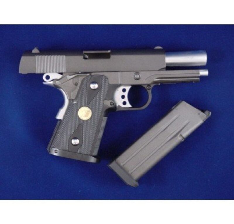 WE Hi-Capa .45 A Full Metal Siyah GBB Airsoft Tabanca - Görsel 4