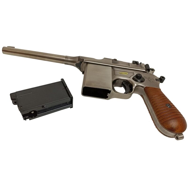 WE Mauser M712 Marking Silver GBB Airsoft Tabanca - Görsel 6