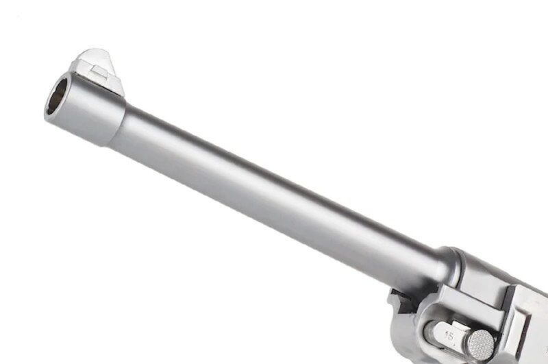 WE P08 Luger 6 Silver GBB Airsoft Tabanca - Görsel 2