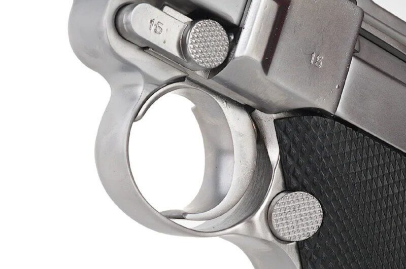 WE P08 Luger 6 Silver GBB Airsoft Tabanca - Görsel 3