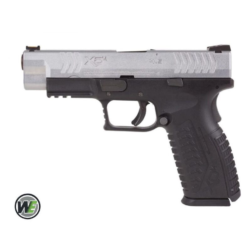 WE Springfield Armory XDM 4.5" Silver 2-Tone GBB Airsoft Tabanca - Görsel 2