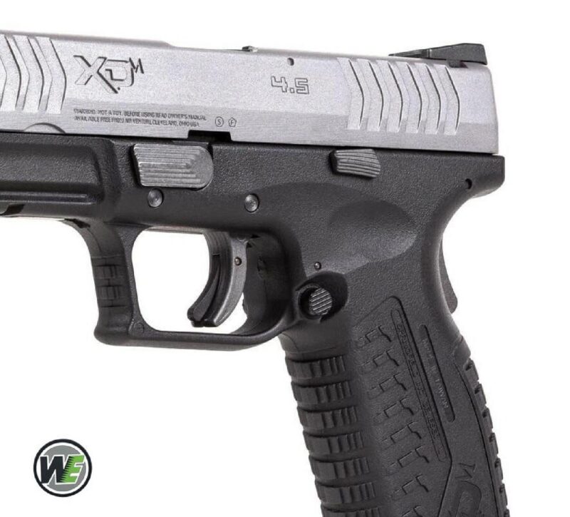 WE Springfield Armory XDM 4.5" Silver 2-Tone GBB Airsoft Tabanca - Görsel 3